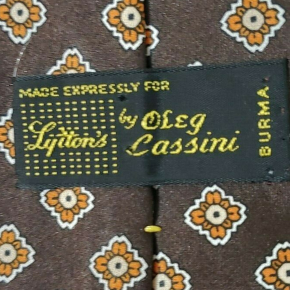 Oleg Cassini Designer Dress Suit Necktie - Picture 5 of 6